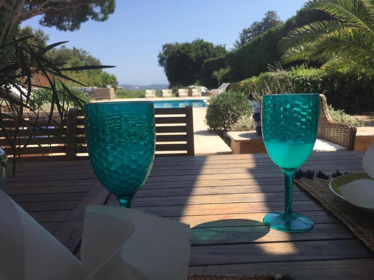 Lovely "Provence" Villa With Sea View, Private Heated Pool, Airco And Beautiful Garden Grimaud Exterior foto