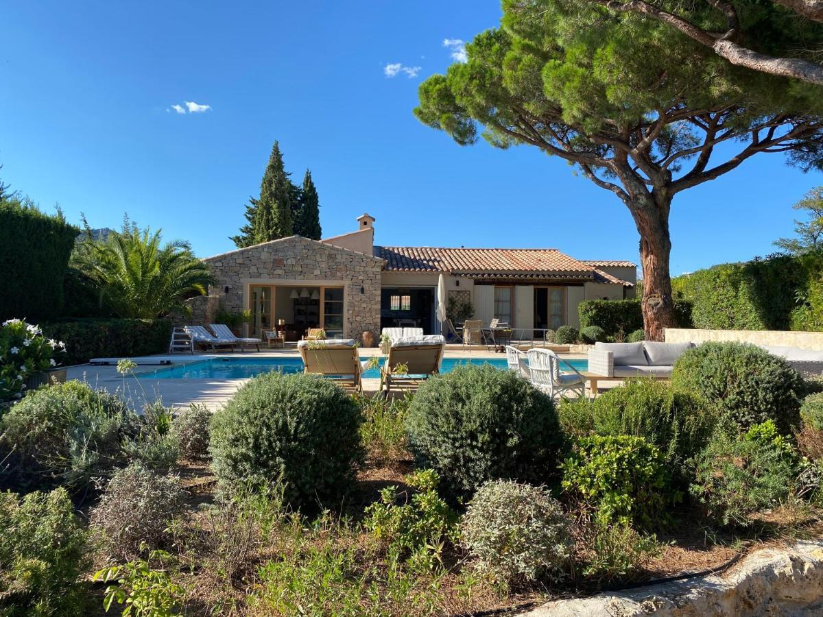 Lovely "Provence" Villa With Sea View, Private Heated Pool, Airco And Beautiful Garden Grimaud Exterior foto