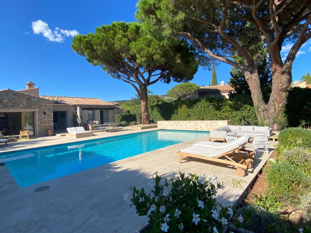 Lovely "Provence" Villa With Sea View, Private Heated Pool, Airco And Beautiful Garden Grimaud Exterior foto