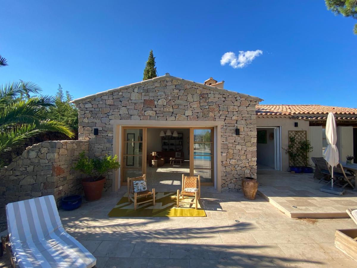 Lovely "Provence" Villa With Sea View, Private Heated Pool, Airco And Beautiful Garden Grimaud Exterior foto